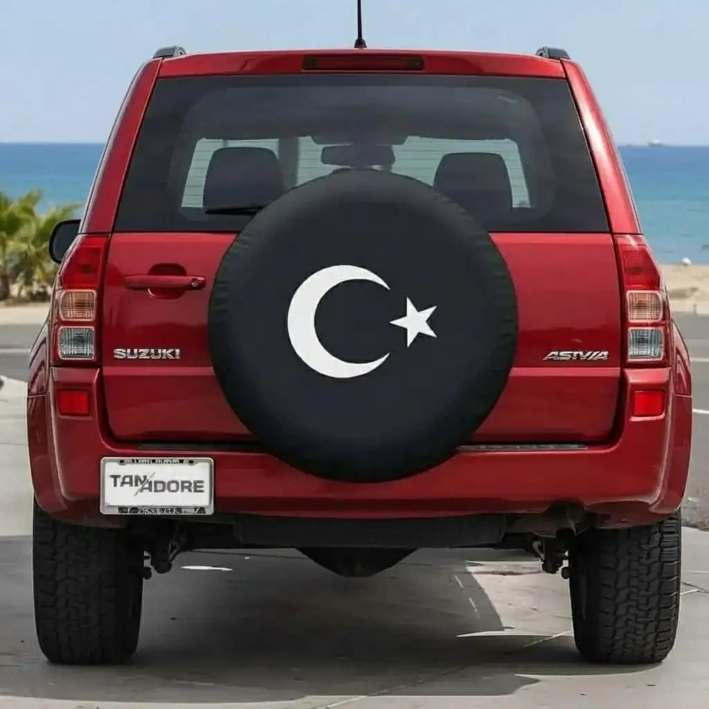 Ay Yıldız Tasarımlı Stepne Kılıfı